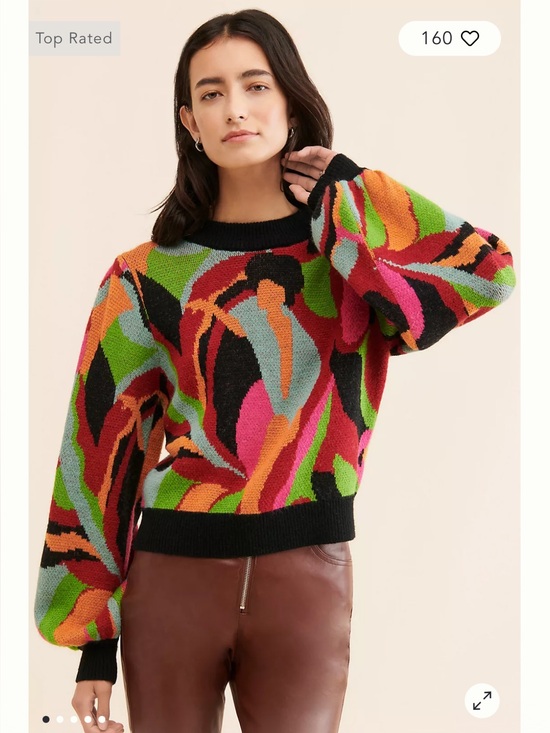 FARM Rio Sweaters - FARM Rio The Dance Multicolor Knit Sweater Size Medium